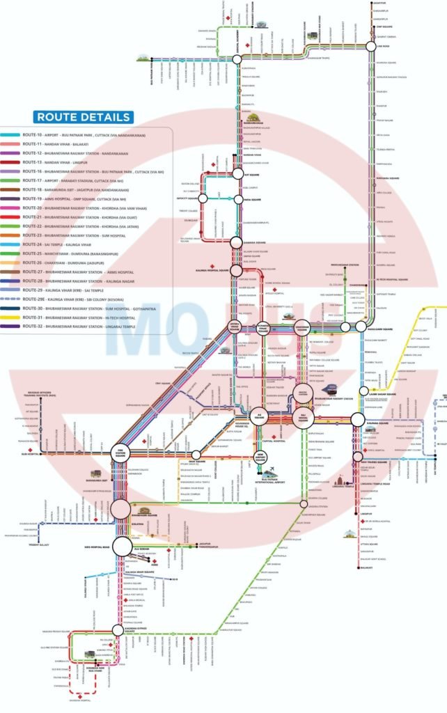 mo bus route chart