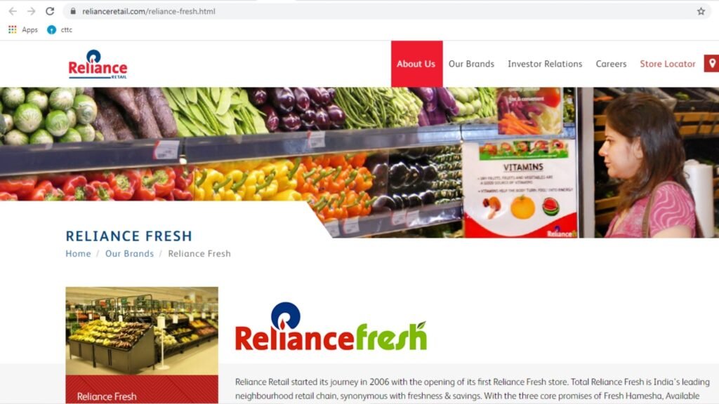 Reliancefresh online grocery in bhubaneswar