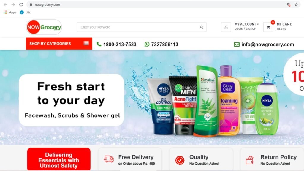 Nowgrocery online grocery in bhubaneswar