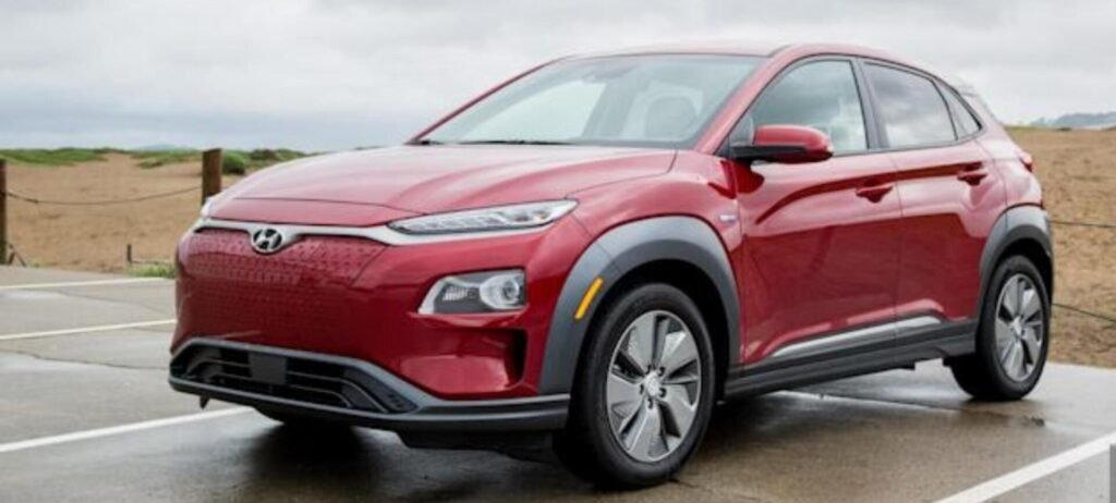 it's a picture of Hyundai Kona Electric car available in Bhubaneswar.