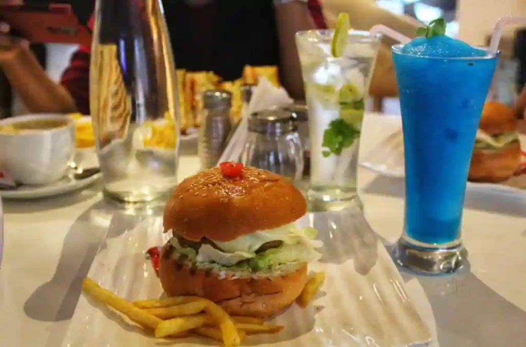 The Big Biker Hub Café food