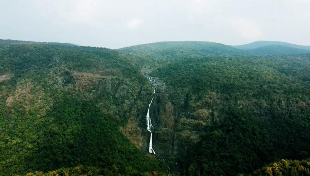 Barehipani waterfall inside the Similipal National Park
