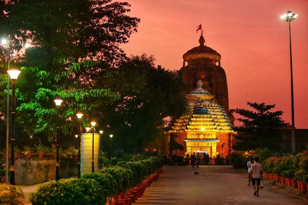 The Lingaraj temple in Bhubaneswar.
