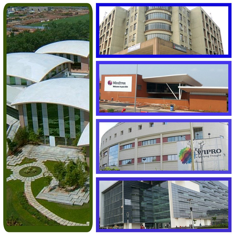 This picture is a collage of all the information technolgy offices in Infocity.