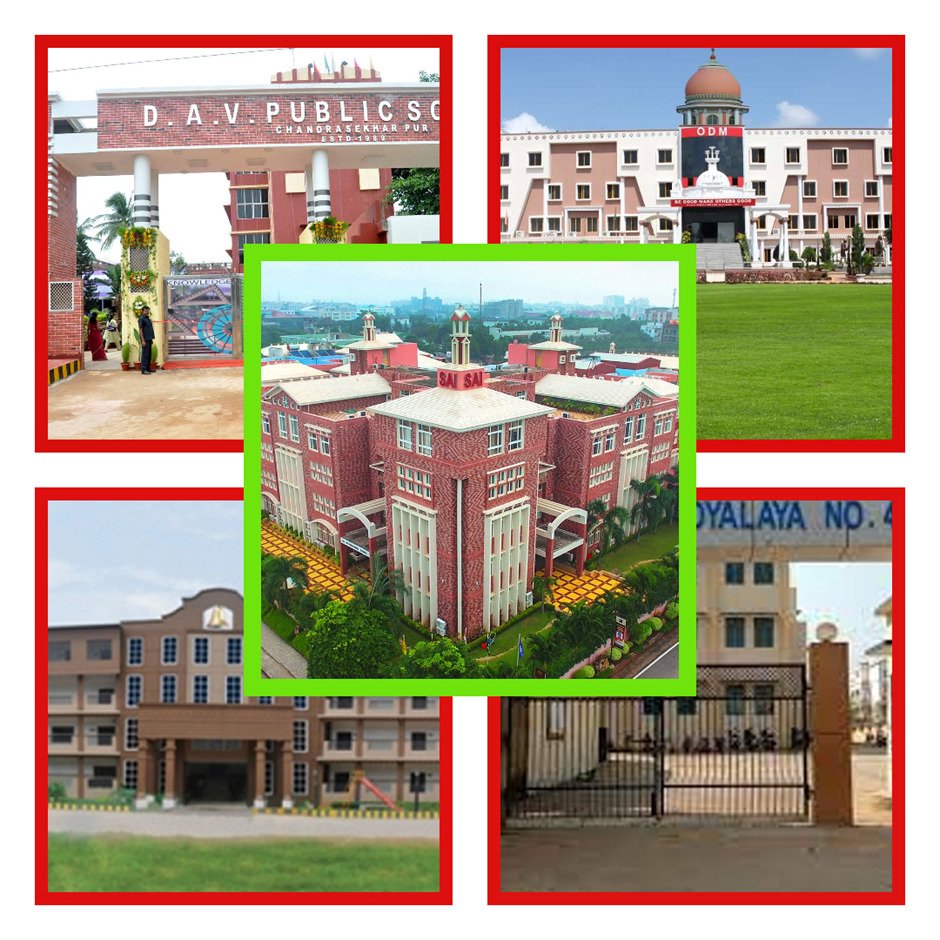 The photo is a collage of all the Schools in Infocity Square.