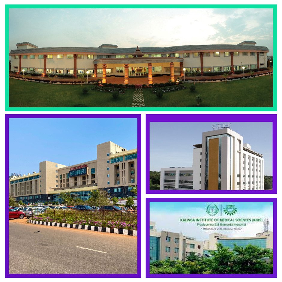 This photo talks about all the hospitals in Infocity Square