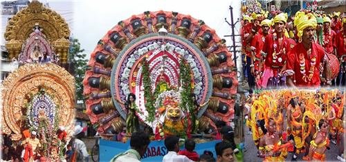 Marriage ceremony of lord Shiva & Parvati.