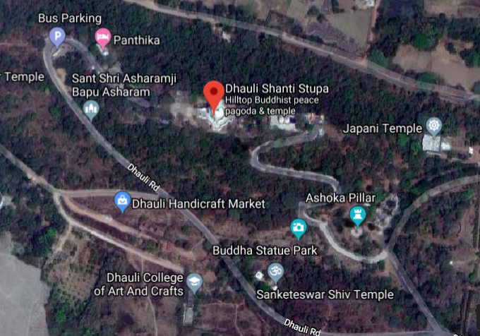 Dhauligiri map
