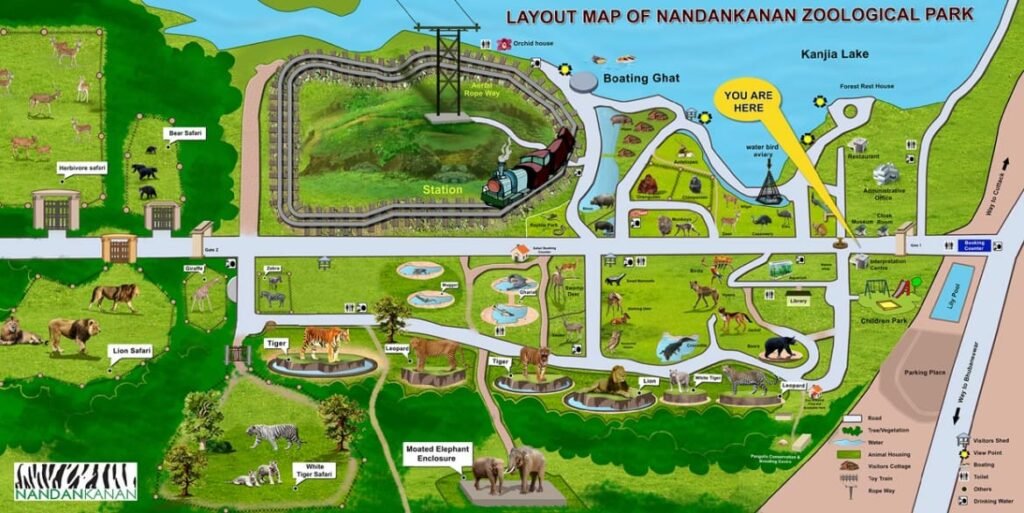 Zoo map | NandanKanan