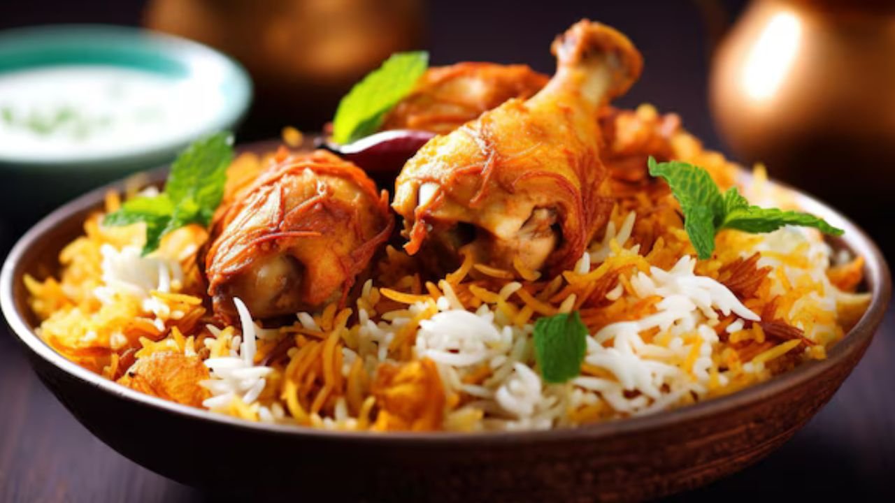 Delicious Indian biryani dish served hot in a Bhubaneswar food joint