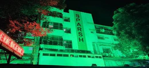 sparsh hospital main building front view - bhubaneswar