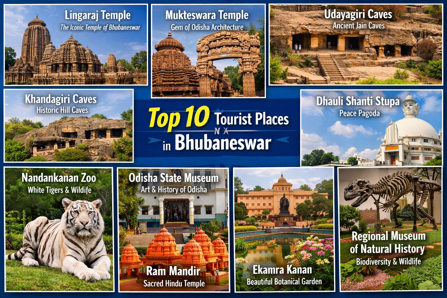 Top 10 Tourist Places In Bhubaneswar IMAGE