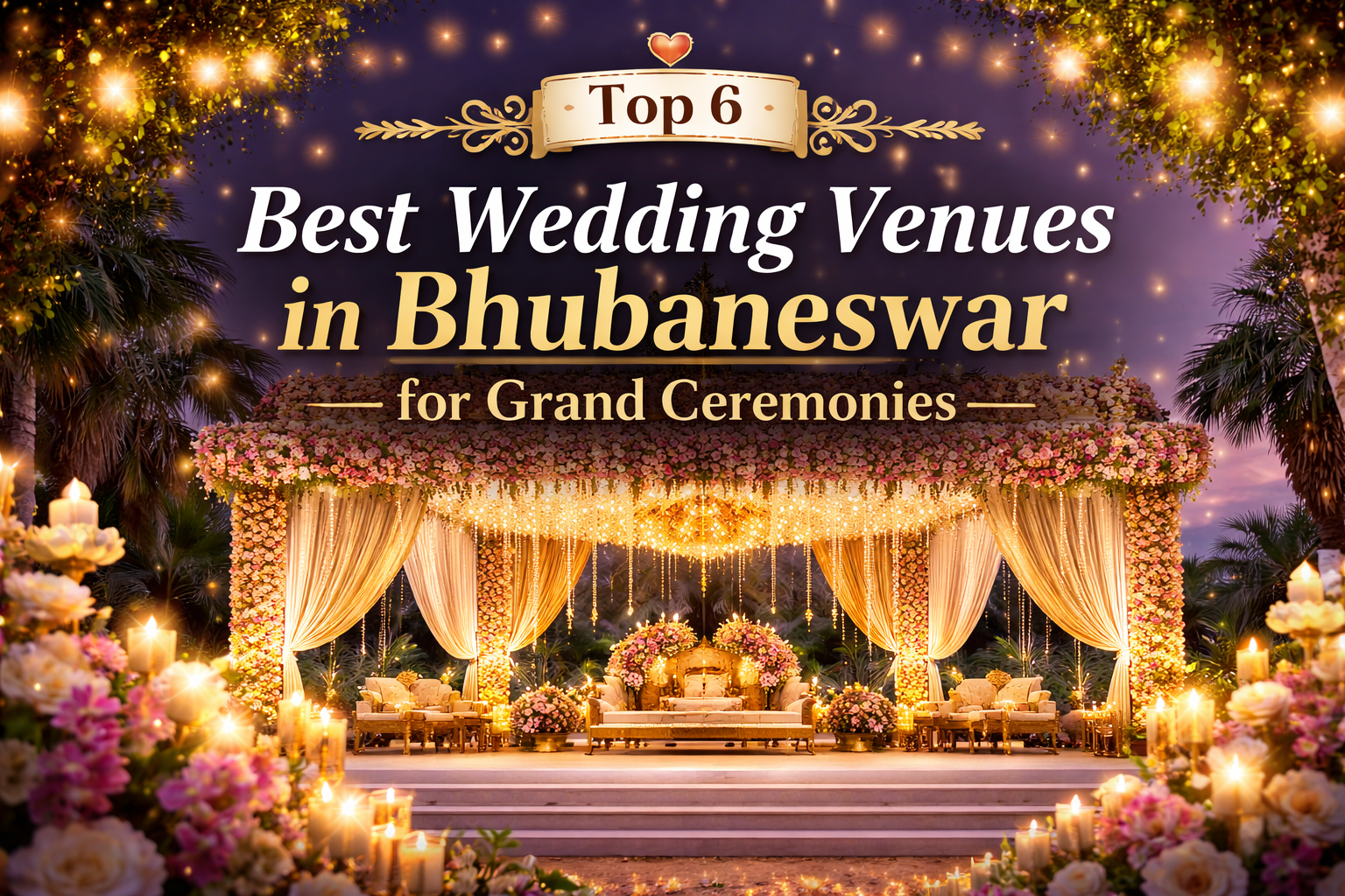 Top 6 Best Wedding Venues in Bhubaneswar for Grand Ceremonies