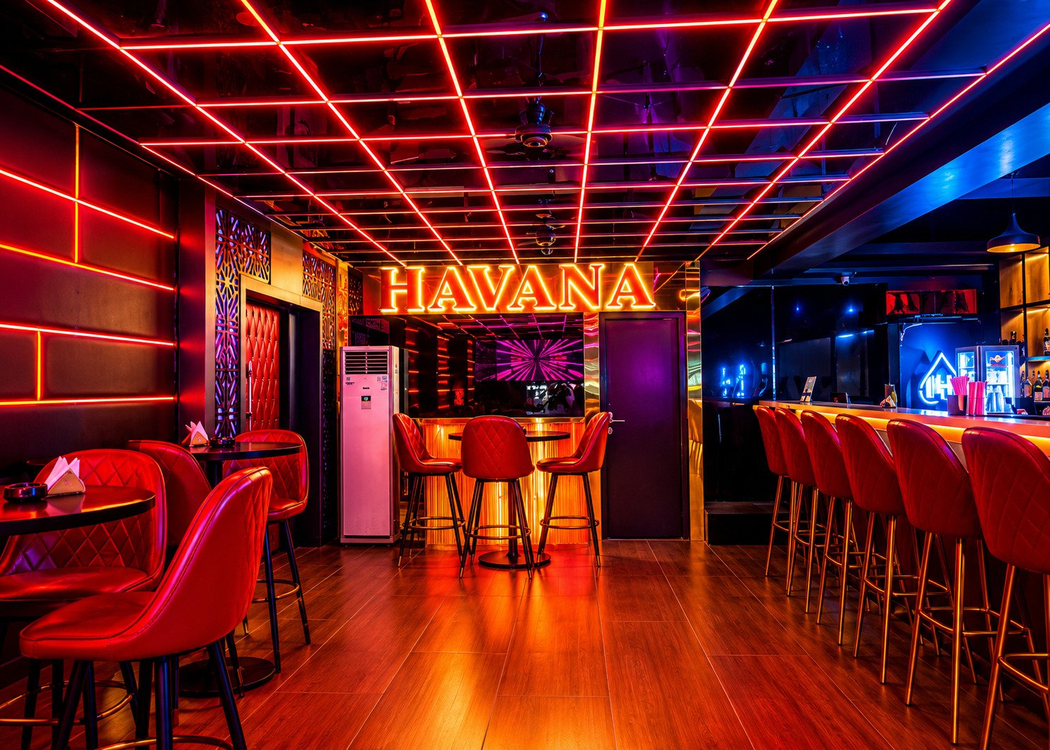 Rooftop nightlife experience at Havana Club & Sky Lounge in Bhubaneswar with city views and DJ music.