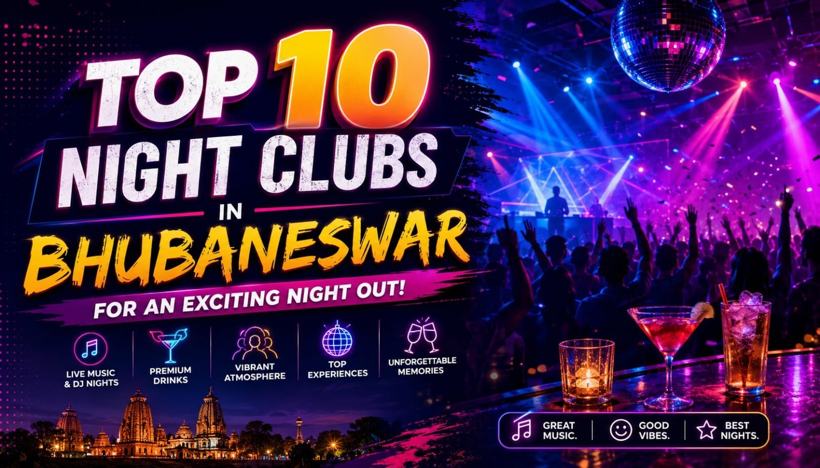 Top 10 Best Night Clubs in Bhubaneswar for an Exciting Night Out